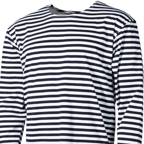 Preview: Russian navy shirt, long sleeve summer, yarn dyed